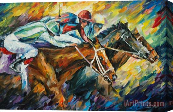 Leonid Afremov Dead Heat Stretched Canvas Painting / Canvas Art
