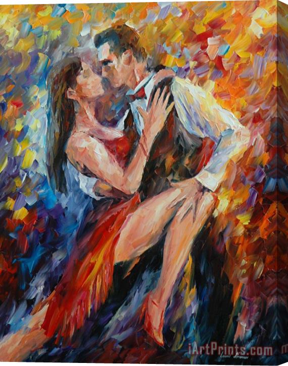 Leonid Afremov Delightful Tango Stretched Canvas Print / Canvas Art