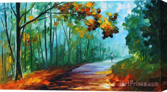 Leonid Afremov Fresh Forest Stretched Canvas Print / Canvas Art