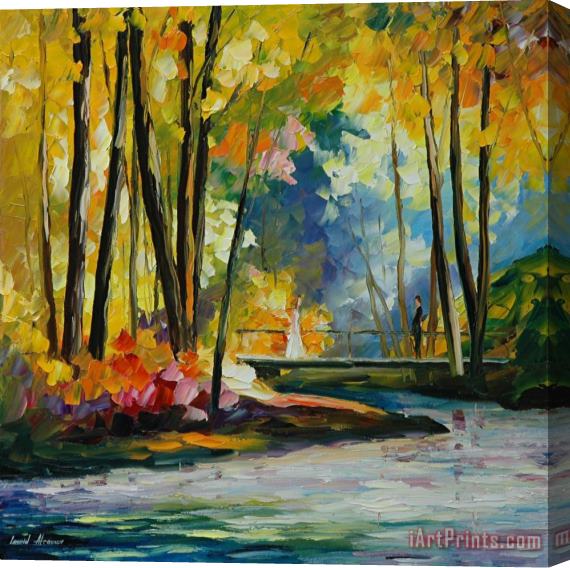 Leonid Afremov Morning Stream Stretched Canvas Painting / Canvas Art