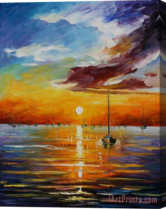 Leonid Afremov Restin With The Sun Stretched Canvas Print / Canvas Art