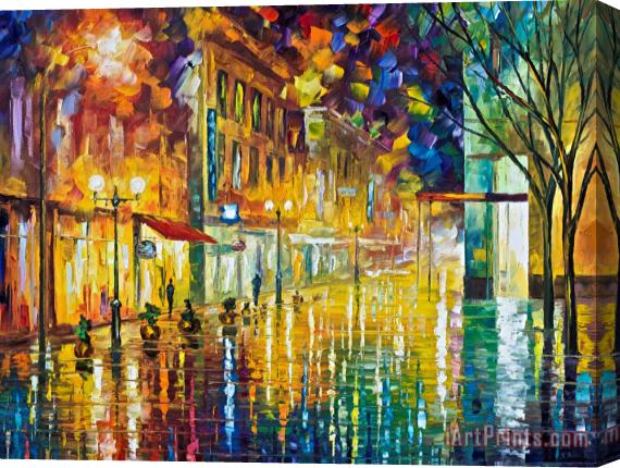 Leonid Afremov Scent Of Rain High Resolution Stretched Canvas Painting / Canvas Art