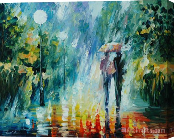 Leonid Afremov Summer Rain Stretched Canvas Print / Canvas Art