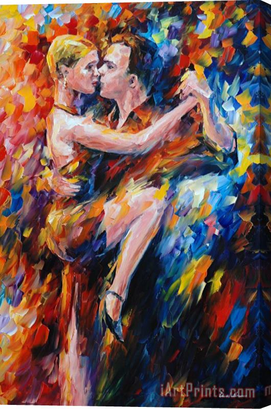 Leonid Afremov Tango Of Love Stretched Canvas Painting / Canvas Art