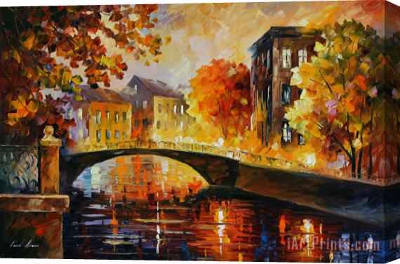 Leonid Afremov The River Of Memories Stretched Canvas Print / Canvas Art