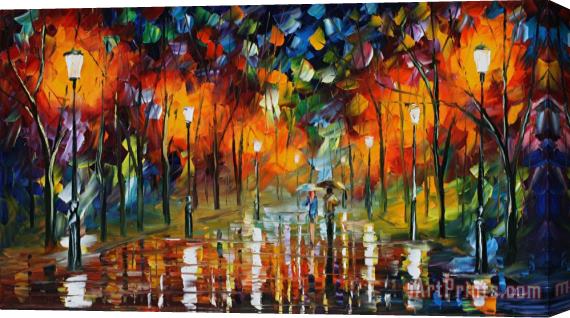 Leonid Afremov The Scent Of The Rain Stretched Canvas Painting / Canvas Art