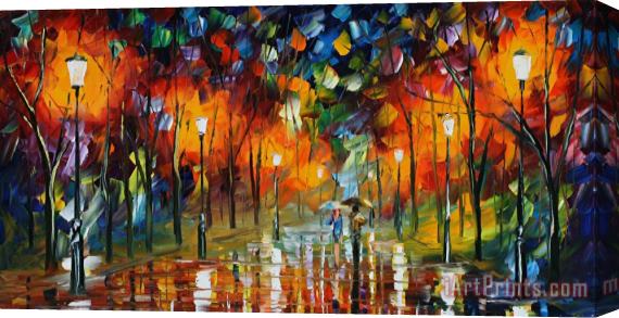 Leonid Afremov The Scent Of The Rain Stretched Canvas Painting / Canvas Art