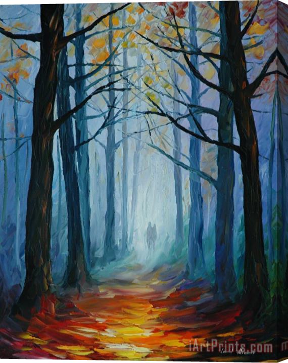 Leonid Afremov Wise Forest Stretched Canvas Print / Canvas Art