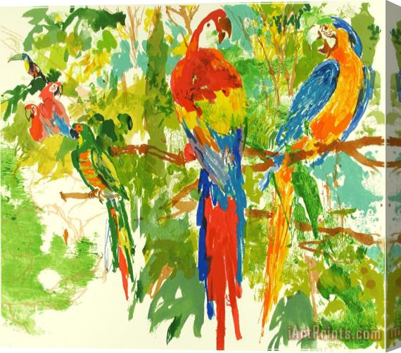 Leroy Neiman Birds of Paradise Stretched Canvas Painting / Canvas Art