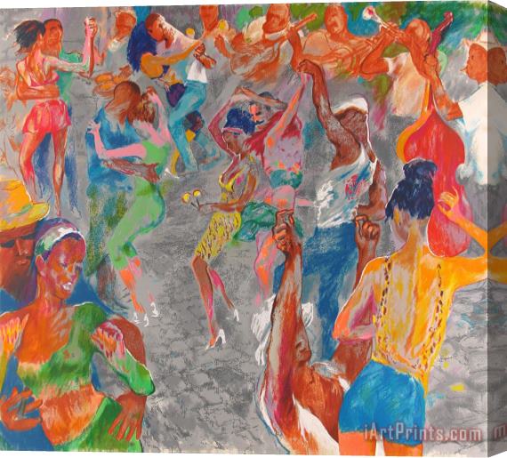 Leroy Neiman Havana Rhythm Stretched Canvas Print / Canvas Art