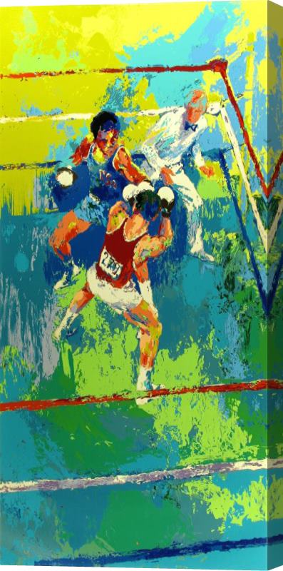 Leroy Neiman Olympic Boxing, Moscow 1980 Stretched Canvas Print / Canvas Art
