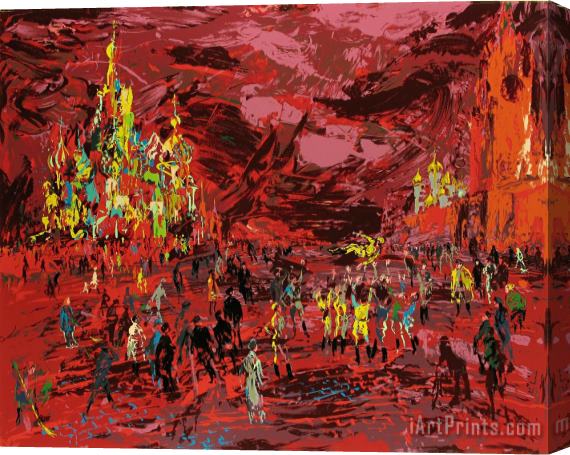 Leroy Neiman Red Square Stretched Canvas Print / Canvas Art