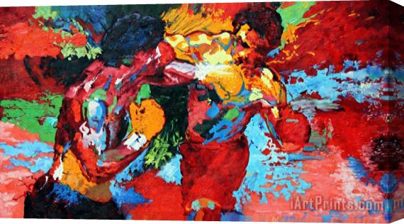 Leroy Neiman Rocky vs Apollo Stretched Canvas Painting / Canvas Art