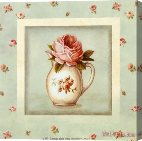 Lisa Audit Rose Vase Stretched Canvas Print / Canvas Art