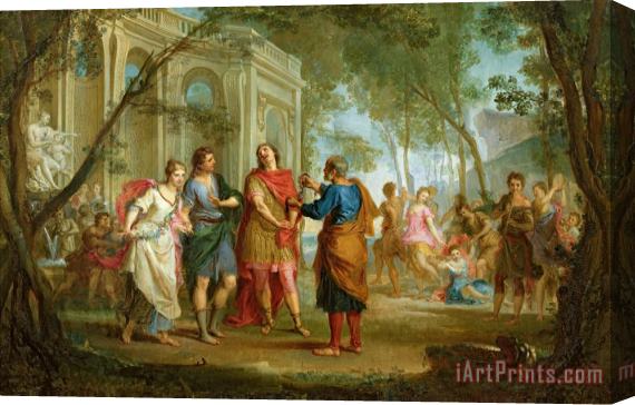 Louis Galloche Roland Learns of the Love of Angelica and Medoro Stretched Canvas Print / Canvas Art