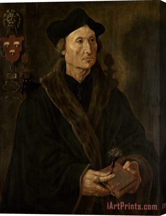 Maarten van Heemskerck Portrait of Johannes Colmannus, Rector of The Convent of St. Agatha at Delft Stretched Canvas Print / Canvas Art