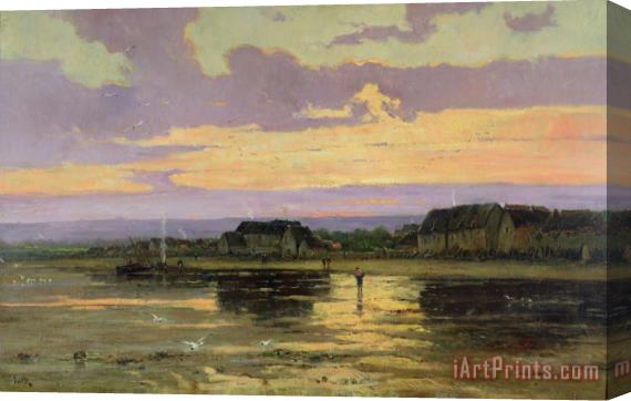 Marie Joseph Leon Clavel Iwill Solitude in the Evening Stretched Canvas Print / Canvas Art