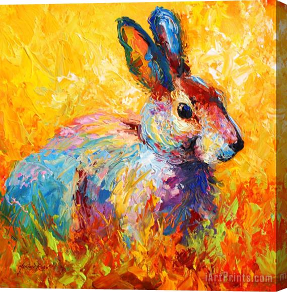 Marion Rose Forest Bunny Stretched Canvas Print / Canvas Art