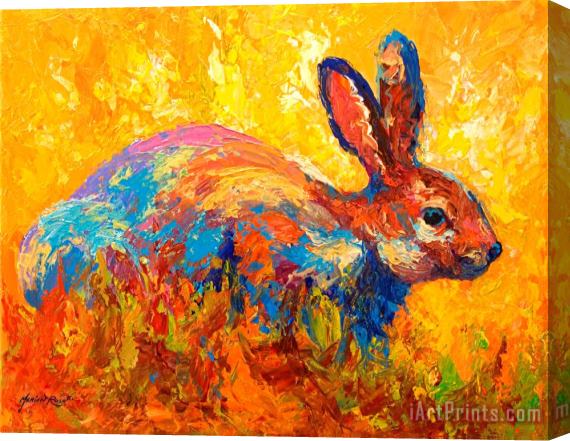 Marion Rose Forest Rabbit II Stretched Canvas Print / Canvas Art