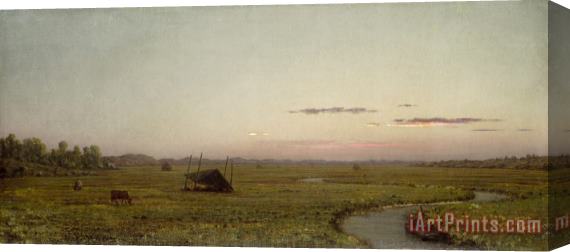 Martin Johnson Heade Winding River, Sunset, C. 1863 Stretched Canvas Print / Canvas Art