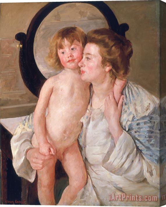 Mary Stevenson Cassatt Mother and Boy Stretched Canvas Painting / Canvas Art