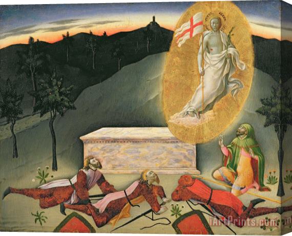 Master of the Osservanza The Resurrection Stretched Canvas Print / Canvas Art