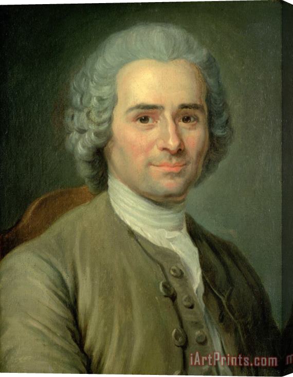 Maurice-Quentin de La Tour Jean Jacques Rousseau (1712 78) Stretched Canvas Print / Canvas Art