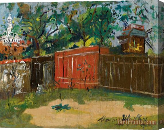 Maurice Utrillo Le Moulin De La Galette Stretched Canvas Painting / Canvas Art