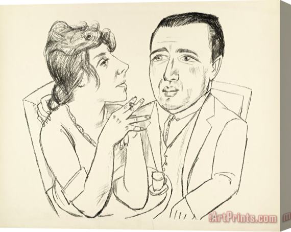 Max Beckmann J.b. Neumann And Martha Stern Stretched Canvas Print / Canvas Art
