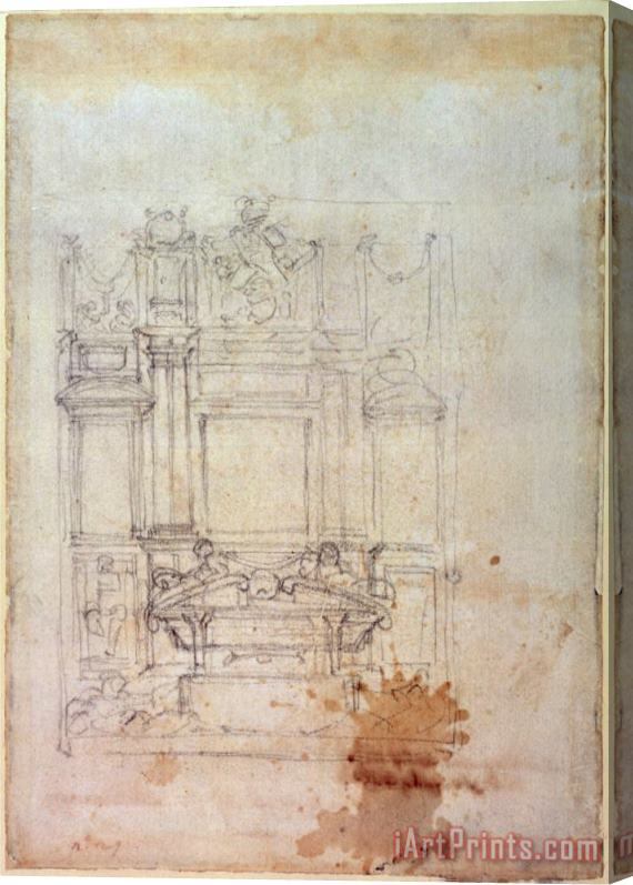 Michelangelo Buonarroti Inv L859 6 25 823 R Stretched Canvas Print / Canvas Art
