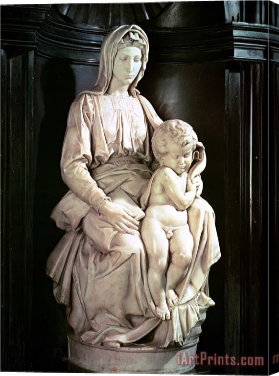 Michelangelo Buonarroti Madonna And Child Stretched Canvas Painting / Canvas Art