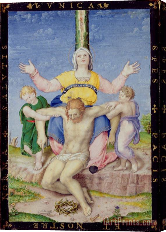Michelangelo Buonarroti Pieta Oil on Panel Stretched Canvas Print / Canvas Art