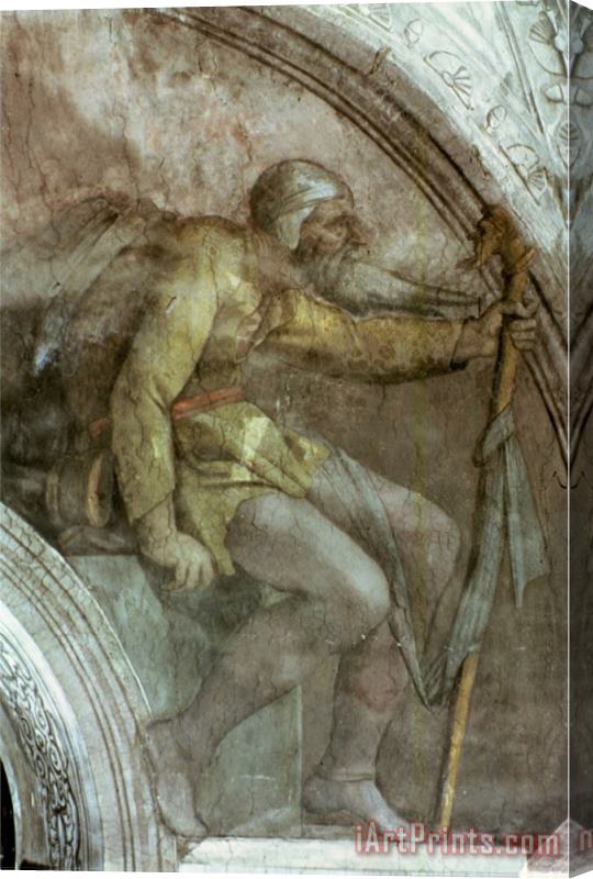 Michelangelo Buonarroti Sistine Chapel Ceiling One of The Ancestors of God Stretched Canvas Print / Canvas Art