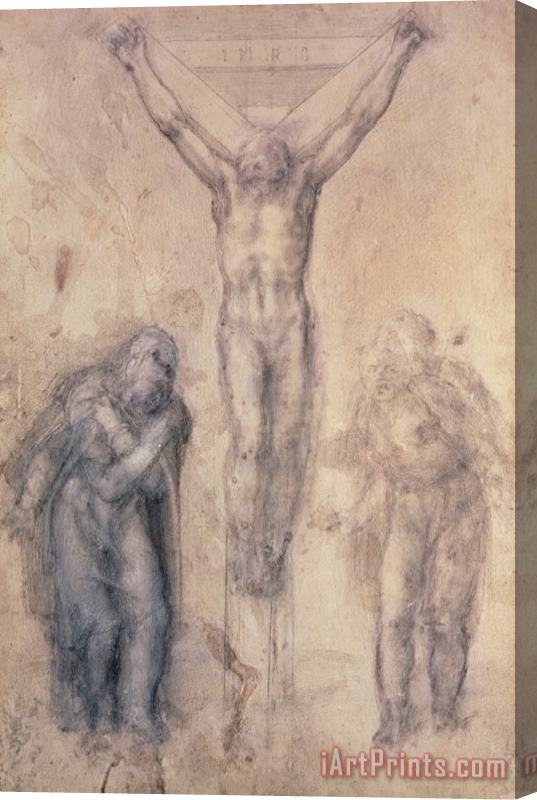 Michelangelo Buonarroti Study For A Crucifixion Stretched Canvas Print / Canvas Art
