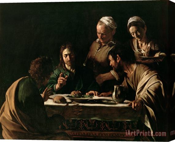 Michelangelo Merisi da Caravaggio Supper at Emmaus Stretched Canvas Painting / Canvas Art