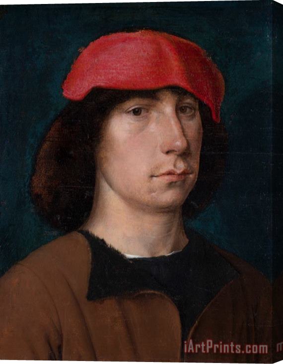 Michiel Sittow A Young Man in a Red Cap Stretched Canvas Print / Canvas Art