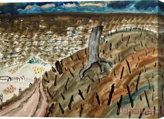 Milton Avery Burned Hill by The Sea, 1936 Stretched Canvas Print / Canvas Art