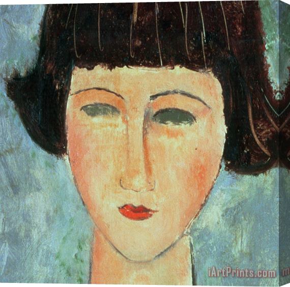 Modigliani Young Brunette Stretched Canvas Print / Canvas Art