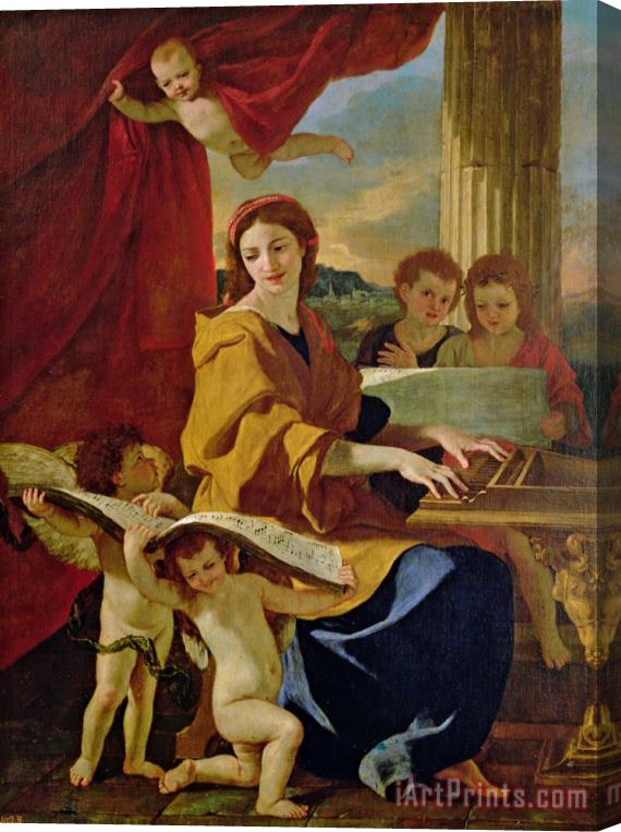 Nicolas Poussin Saint Cecilia Stretched Canvas Print / Canvas Art