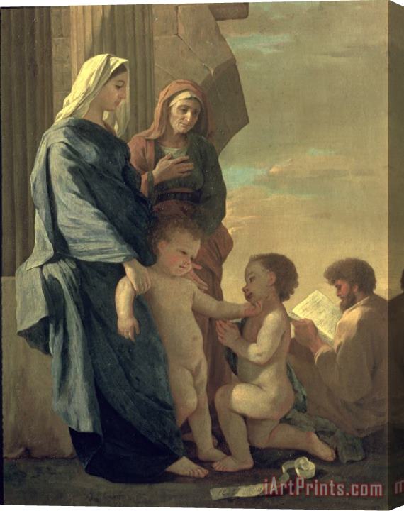 Nicolas Poussin The Holy Family Stretched Canvas Painting / Canvas Art