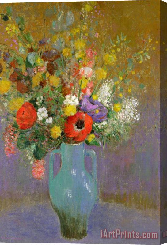 Odilon Redon Bouquet Of Wild Flowers Stretched Canvas Painting / Canvas Art