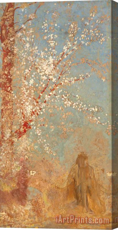 Odilon Redon Figure Under a Blossoming Tree Stretched Canvas Print / Canvas Art