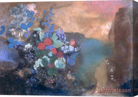 Odilon Redon Ophelia Among The Flowers Stretched Canvas Print / Canvas Art