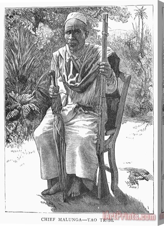 Others Africa: Yao Chief, 1889 Stretched Canvas Painting / Canvas Art