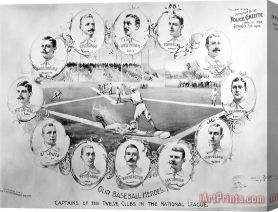 Others Baseball, 1895 Stretched Canvas Painting / Canvas Art