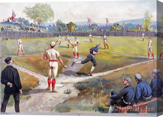 Others BASEBALL GAME, c1887 Stretched Canvas Print / Canvas Art
