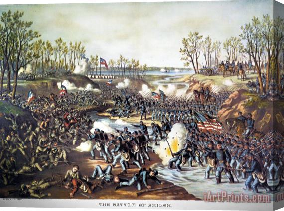 Others Battle Of Shiloh, 1862 Stretched Canvas Print / Canvas Art