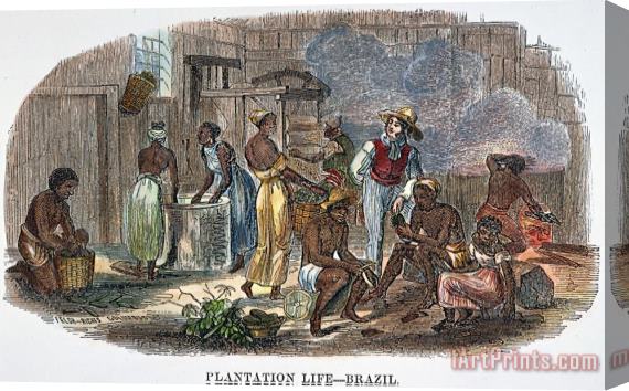Others Brazil: Slavery, 1857 Stretched Canvas Painting / Canvas Art