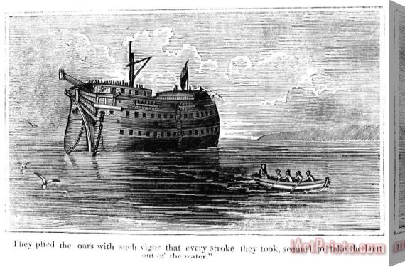 Others BRITISH PRISON SHIP, 1770s Stretched Canvas Painting / Canvas Art