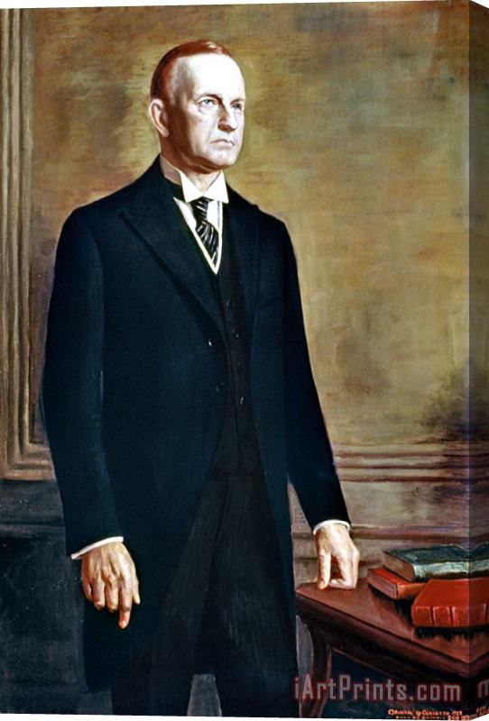 Others Calvin Coolidge (1872-1933) Stretched Canvas Painting / Canvas Art